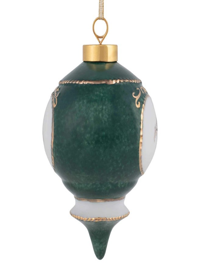 CBE Happy 50th Wedding Anniversary Victorian 4.5 Inch Porcelain Hanging Ornament - Image 5